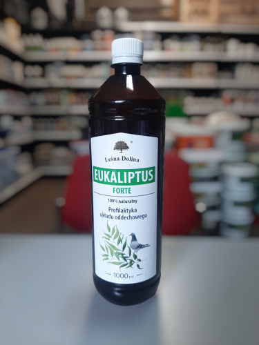 Przejdź do produktu LEŚNA DOLINA Eukaliptus Forte 1000 ml - preparat na drogi oddechowe dla gołębi
