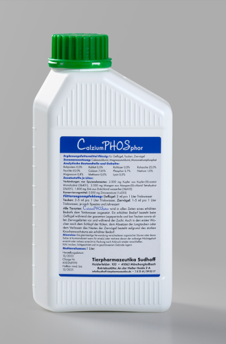 Przejdź do produktu SUDHOFF Virbac Calziumphos 1000 ml - wapno i minerały w płynie dla gołębi