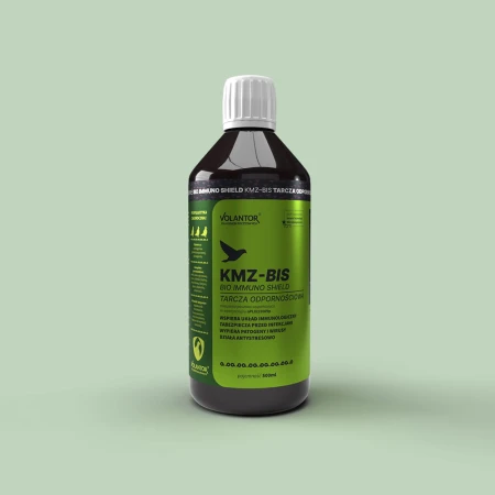 VOLANTOR - KMZ BIS – BIO IMMUNO SHIELD – OCHRONA GOŁĘBI POCZTOWCH PRZED INFEKCJAMI – 500ml