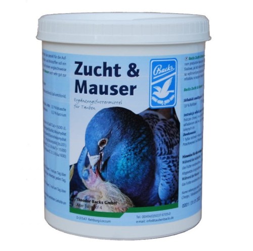 Przejdź do produktu BACKS Zucht & Mauser  500 g - preparat na lęgi i pierzenie gołębi