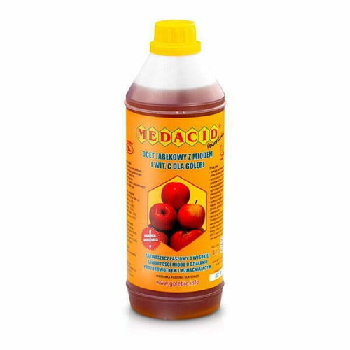 Przejdź do produktu PATRON Medacid 1000 ml - ocet jabłkowy dla gołębi z miodem i witamina c