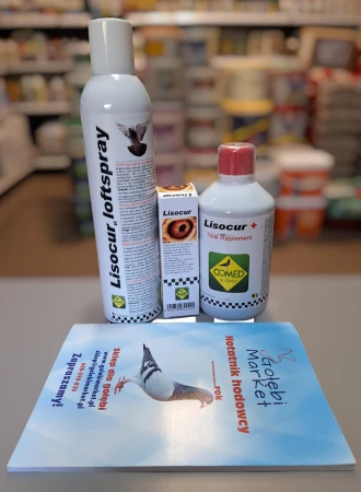 COMED - Zestaw na drogi oddechowe Lisocur + notatnik hodowcy gratis