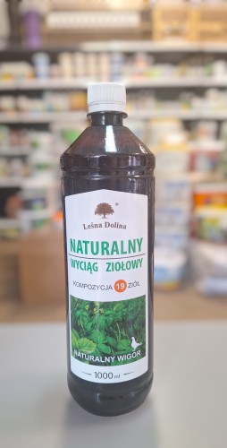 Przejdź do produktu LEŚNA DOLINA Naturalny wyciąg z 19 ziół 1000 ml - zioła dla gołębi