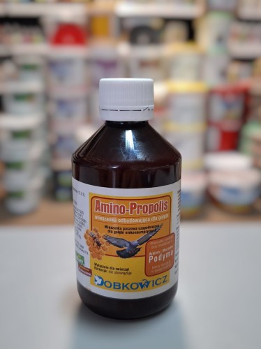 Przejdź do produktu DOBKOWICZ Amino-Propolis 250 ml - propolis z aminokwasami dla gołębi