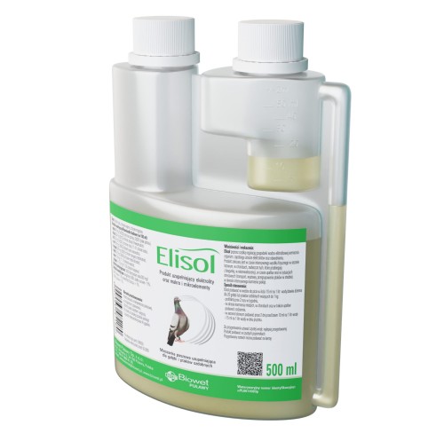 Przejdź do produktu BIOWET Elisol 500 ml - elektrolit dla gołębi