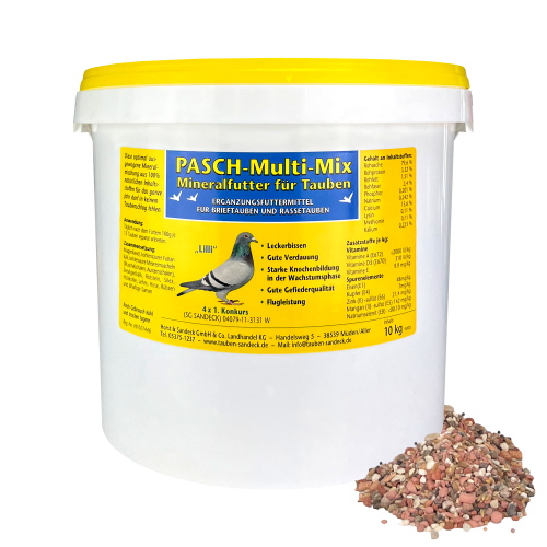 Przejdź do produktu PASCH Multi Mix Mineral 10 kg, grit dla gołębi