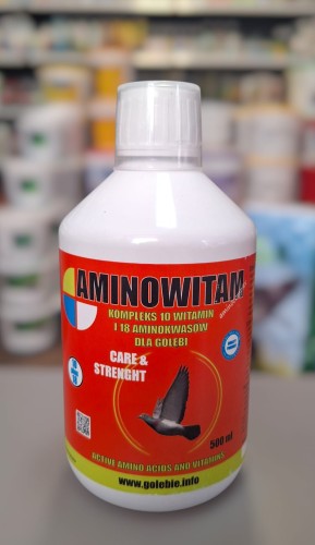 Przejdź do produktu PATRON Aminowitam 500 ml - aminokwasy i witaminy dla gołębi