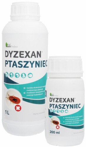 Przejdź do produktu CENTRUM ZDROWIA GOŁĘBI  Dyzexan Ptaszyniec - koncentrat owadobójczy, na ptaszynńca, wszy, roztocza