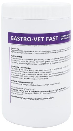 Przejdź do produktu CENTRUM ZDROWIA GOŁĘBI Gastro-Vet Fast 400 g - lepsze trawienie gołębi