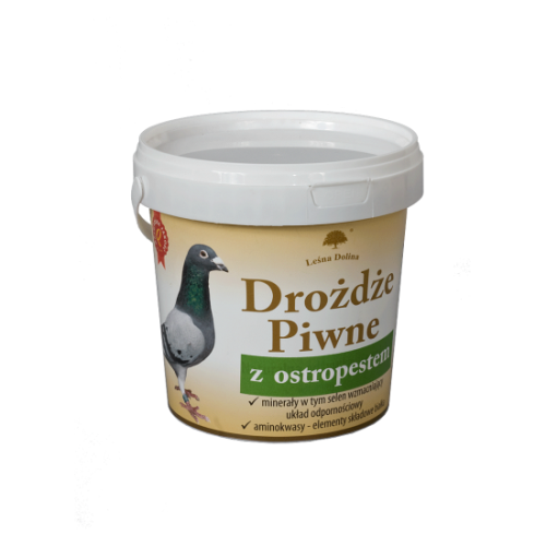 Przejdź do produktu LEŚNA DOLINA Drożdże piwne z ostropestem dla gołębi 500 g