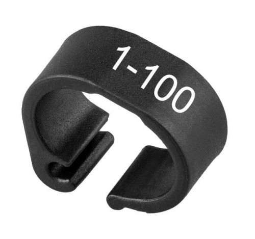 Przejdź do produktu Znaczniki dla gołębi 8x6mm numerowane 1-100 - różne kolory
