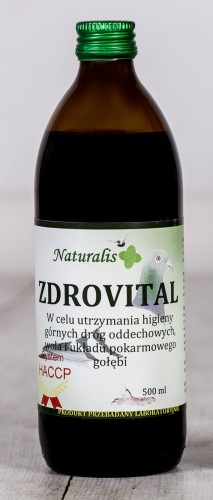 Przejdź do produktu NATURALIS  Zdrovital 500 ml - preparat na drogi oddechowe dla gołębi