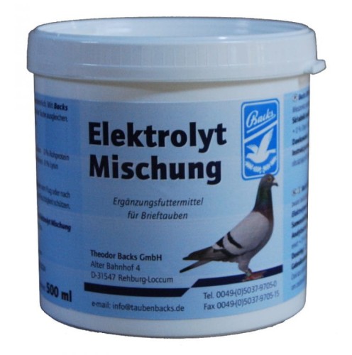 Przejdź do produktu BACKS Elektrolit-Mischung 500 g - elektrolit dla gołębi