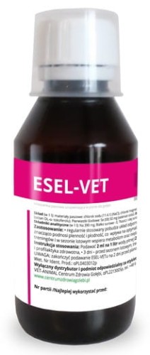 Przejdź do produktu CENTRUM ZDROWIA GOŁĘBI Esel-Vet 125 ml  - witamina E z selenem dla gołębi