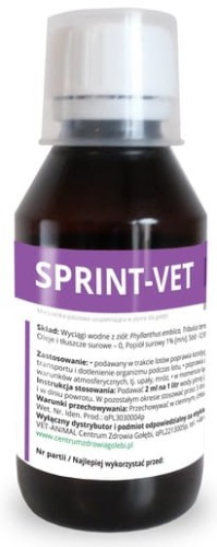 Przejdź do produktu CENTRUM ZDROWIA GOŁĘBI Sprint-Vet 125 ml - lepsza kondycja gołębi na loty 