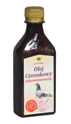 Przejdź do produktu LEŚNA DOLINA Olej czosnkowy witaminizowany dla gołębi 250 ml