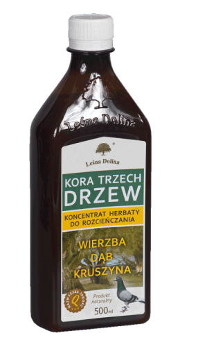 Przejdź do produktu LEŚNA DOLINA Kora 3 drzew 500 ml -  koncentrat do wody dla gołębi