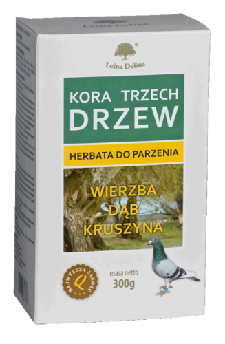 Przejdź do produktu LEŚNA DOLINA Kora 3 drzew 300 g - herbata dla gołębi