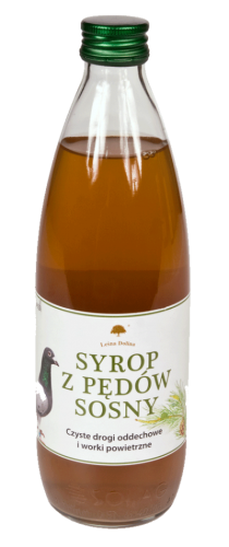 Przejdź do produktu LEŚNA DOLINA Syrop z pędów sosny 500 ml - syrop na drogi oddechowe dla gołębi