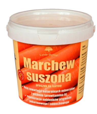 LEŚNA DOLINA - Marchew suszona, proszek na karmę 500 g