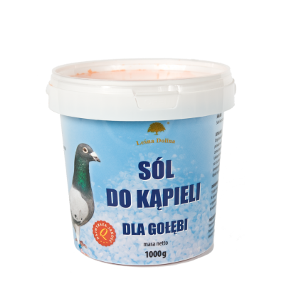 Przejdź do produktu LEŚNA DOLINA Sól do kąpieli 1000 g - preparat do kąpieli dla gołębi