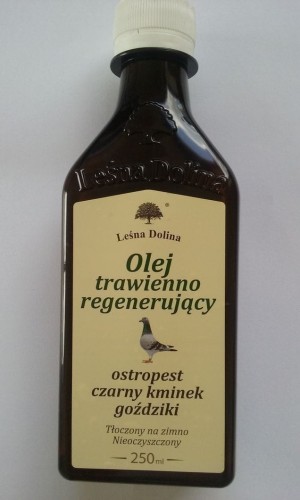 Przejdź do produktu LEŚNA DOLINA Olej trawienno-regenerujący dla gołębi 250 ml 