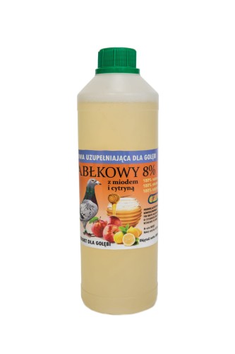 Przejdź do produktu IRBAPOL Ocet jabłkowy z miodem i cytryną  dla gołębi 1000 ml