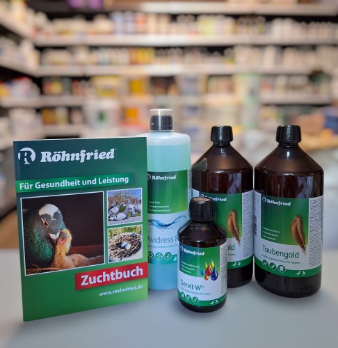 Przejdź do produktu ROHNFRIED Zestaw pierzeniowy dla gołębi - pakiet produktów na pierzenie