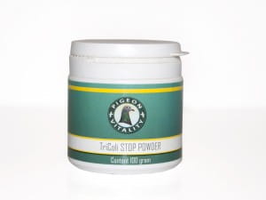 Przejdź do produktu PIGEON VITALITY Tricoli Stop Powder 100 g - na żółty guzek u gołębi