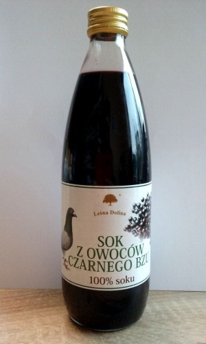 Przejdź do produktu LEŚNA DOLINA Sok z czarnego bzu dla gołębi 100% 500 ml