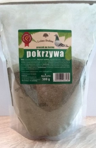Przejdź do produktu LEŚNA DOLINA Pokrzywa w proszku dla gołębi 500 g