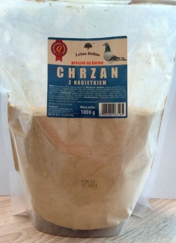 Przejdź do produktu LEŚNA DOLINA Chrzan z nagietkiem w proszku dla gołębi 1 kg 