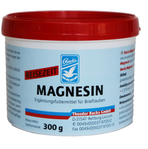 Przejdź do produktu BACKS Magnesin 300 g - magnez z elektrolitami dla gołębi