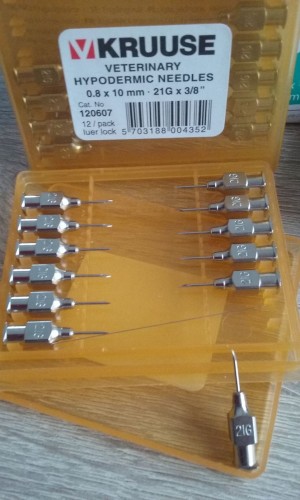 Przejdź do produktu KRUUSE Igła weterynaryjna 08x10 mm metalowa - do szczepienia gołębi
