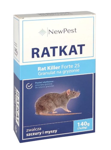 Przejdź do produktu NEW PEST Rat Killer Forte 25 granulat 140 g - trucizna  na myszy, szczury