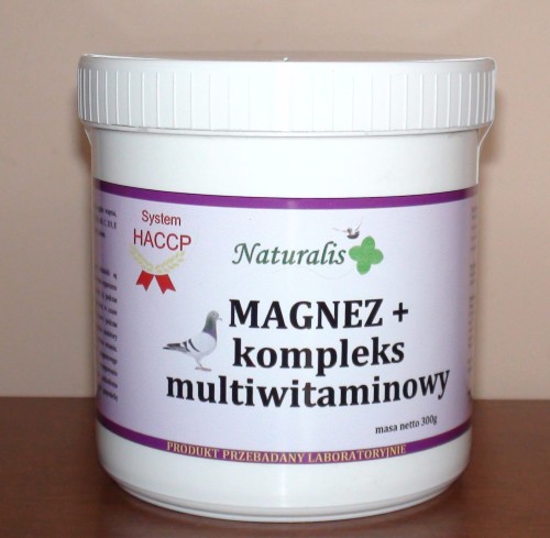 Przejdź do produktu NATURALIS Magnez dla gołębi + kompleks multiwitaminowy 300 g