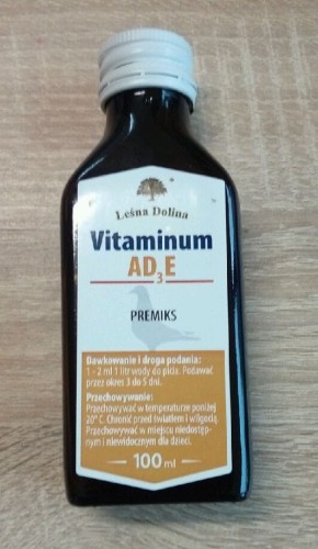 Przejdź do produktu LEŚNA DOLINA Witamina AD3E dla gołębi 100 ml