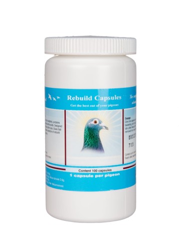 Przejdź do produktu PIGEON VITALITY  Rebuild Capsules 100 szt. - tabletki na odbudowę po locie dla gołębi
