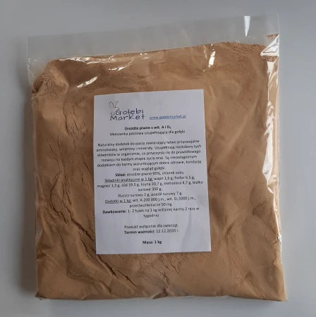 Drożdże piwne zwitaminizowane, 1 kg