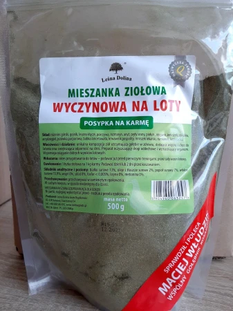 LEŚNA DOLINA - Mieszanka ziołowa wyczynowa na loty - posypka na karmę, 500 g