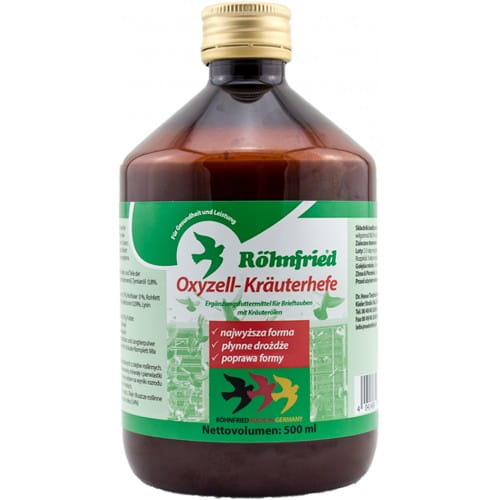Przejdź do produktu ROHNFRIED Oxyzell-Krauterhefe 500 ml - drożdże w żelu z ziołami dla gołębi