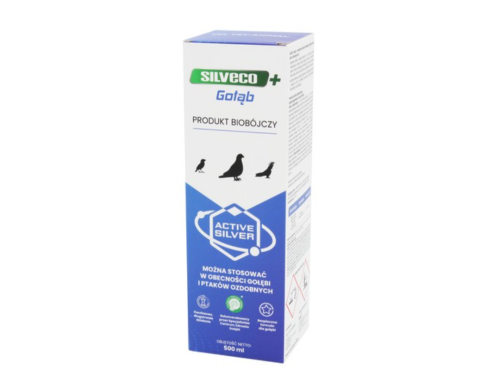 Przejdź do produktu CENTRUM ZDROWIA GOŁĘBI Silveco+ Gołąb 500 ml - skuteczna dezynfekcja gołębników