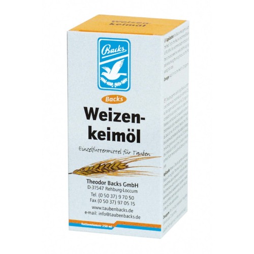 Przejdź do produktu BACKS Weizenkeimol 250 ml - olej z kiełków pszenicy dla gołębi