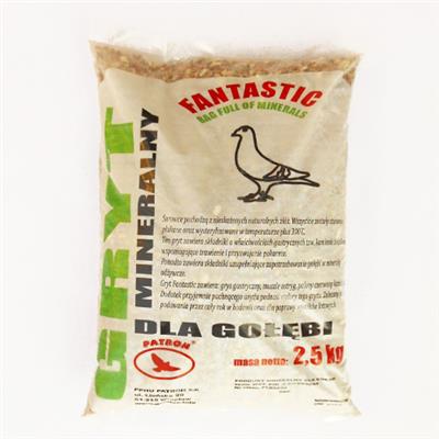 Przejdź do produktu PATRON Gryt Fantastic 2,5 kg - grit dla gołębi z muszlami