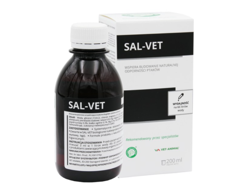 Przejdź do produktu CENTRUM ZDROWIA GOŁĘBI Sal-Vet 200 ml - na  salmonellozę u gołębi